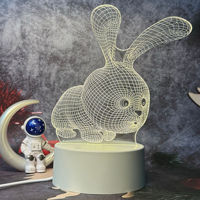 Lampe de nuit LED 3D amusante lampe intelligente décoration de bureau personnalisée lampes LED lampes de nuit cadeau femmes cadeaux de noël décor de chambre à coucher
