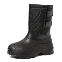Bottes tactiques Esing pour hommes, imperméables, hauteur genou, hiver, maille, velours, coton épais, bottes de neige chaudes, résistantes au froid, semelle intermédiaire en PU, caoutchouc