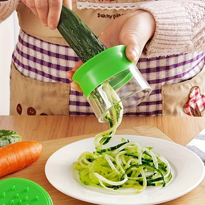 Spiral Vegetable <b>Cutter</b> Adjustable Vegetable Grater Portable <b>Cucumber</b> Potato Spiral Shredder Vegetable Slicer Kitchen Gadget - Product Image 2