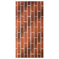 Panneau mural extérieur en pierre souple pour villa moderne, brique de culture rouge en porcelaine souple, matériau de façade durable