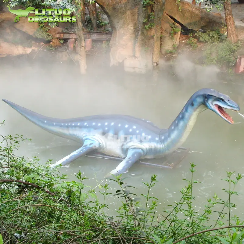 Электронный динозавр реального размера для выставки аквапарка