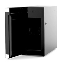 Home Mini Fridge Icebox Use for Coffee Machine Milk Cooler Small Kitchen Fridge With Temperature Display