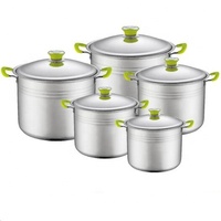 Ensemble de cuisson à induction 10 pièces en acier inoxydable, design minimaliste, écologique, compatible lave-vaisselle et four, idéal pour le couscous