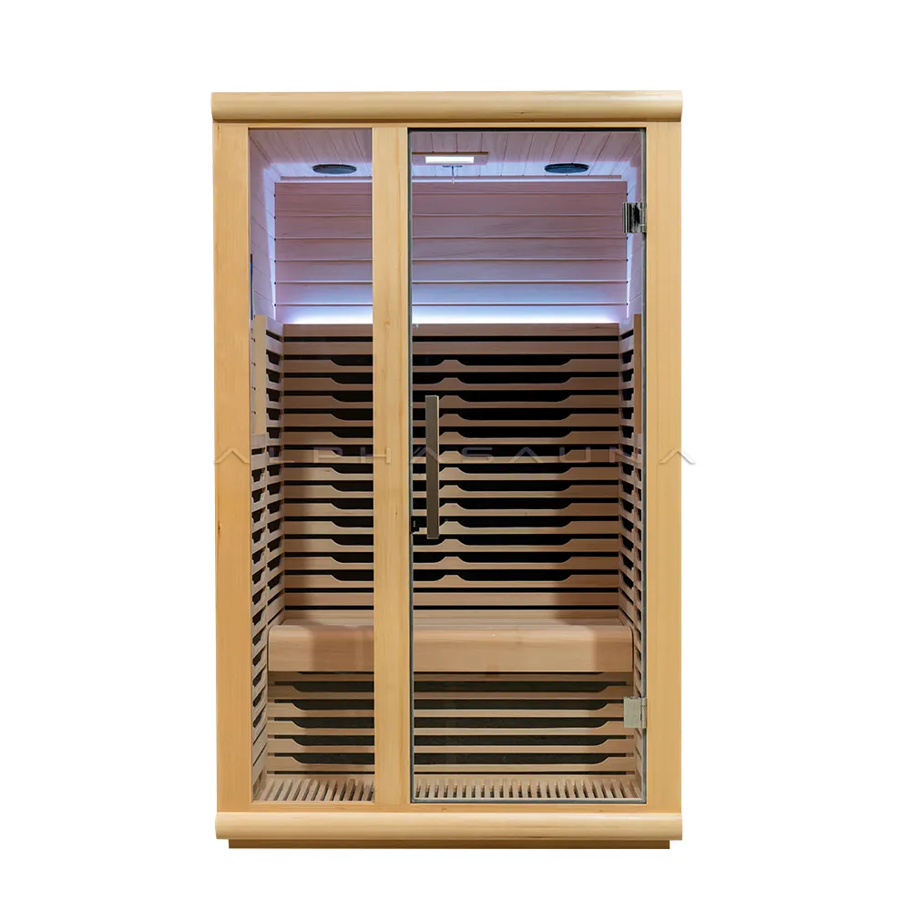 Fornecedores de sauna Sauna infravermelha LED quadrada para casa venda quente