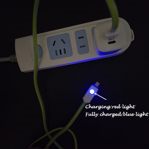 Câbles de charge <span class=keywords><strong>micro</strong></span> <span class=keywords><strong>USB</strong></span> de bonne qualité à grande vitesse et à plusieurs couleurs avec LED plates V8 Android. - Product Image 5