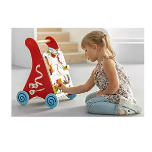 Rolling New Model Holz Baby Produkte Walking Trolley Spielzeug Holz pädagogische Baby Walker