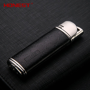 Honest Metal <b>Gas</b> Lighter Butane <b>Portable</b> Direct <b>Fire</b> Windproof For Outdoor Use - Product Image 2