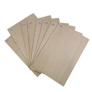 Laser Cut 4x8 Manufacture Plywood 18mm E1 3mm 5mm Basswood / Birch / Okoume / Ev Plywood Board For Toy Craft