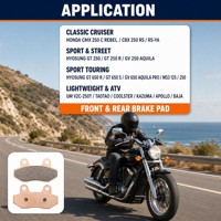 Plaquettes de frein moto frittées FA86 – Nouvelles plaquettes de disque avant pour CMX 250 Rebel, Hyosung GT 250, GV 250, Aquila ATV