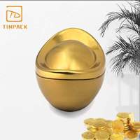 Boîte en étain personnalisée en forme de lingot d'or de luxe pour biscuits, chocolats, bonbons et cadeaux