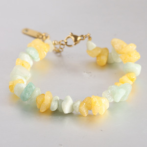 Pulsera de Piedra Irregular de Ágata de Cristal Natural Tejida a Mano, Joyería de Uso Diario para Mujer, Origen Yiwu AD1655 - Product Image 3