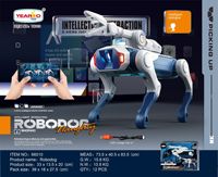 Perro Robot Interactivo Inteligente Programable con Control por Aplicación Móvil, Dispara Bombas de Agua, Alcance Remoto de 15m