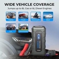 TOPDON V2200 2200A Peak 12V 16000mAH Portable Mini Emergency Car Boosters Jump Pack Box Battery Power Bank Auto Car Jump Starter.