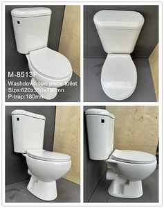 WC à deux pièces <span class=keywords><strong>de</strong></span> haute qualité avec siphon en P, en céramique vitreuse, prix d'exportation en gros, équipement <span class=keywords><strong>de</strong></span> salle <span class=keywords><strong>de</strong></span> bain professionnel - Product Image 5
