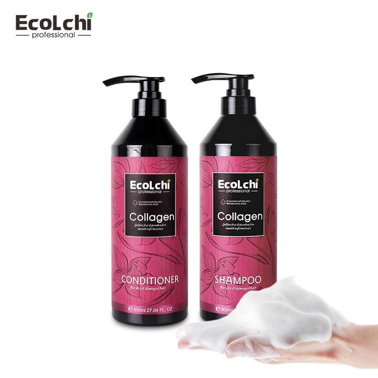 Ecolchi Famous Shampoo Brands Sulphate Free Organic Protect Personal Care Shampoo OEM