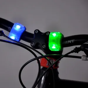 Chất lượng cao Silicone không thấm nước Ếch đèn cảnh báo núi đuôi đèn phụ kiện xe đạp phía sau xe đạp dẫn ánh sáng