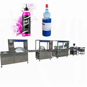 CHENGXIANG brand automatic 30ml 100ml bottle Pigment Glue liquid filling capping machine