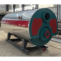 Chaudière à eau chaude à gaz ou mazout haute efficacité, système de chauffage automatique à trois passages pour usine, hôtel, chauffage central WNS
