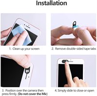 Cache-webcam flexible GifTek de nouvelle conception avec protection coulissante de confidentialité, certifié CE, en ABS, modèle GT-R09