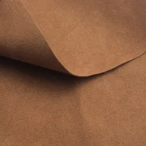 NO MOQ 0.6mm Thickness synthetic microfiber suede leather