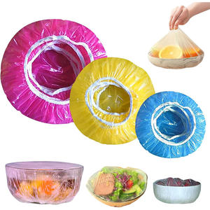 Disposable Food Cover Dustproof Plastic <b>Wrap</b> Durable Elastic Food Lids for Bowls Elastic Plate Covers for <b>Kitchen</b> Food Saver Bag - Product Image 1