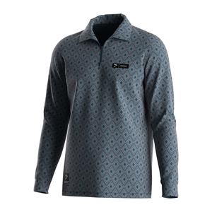 Camiseta Táctica de Poliéster Sublimado de Diseño, Camiseta Polo de Manga Larga para Hombre, Cuello Alto, Cierre de Cremallera de Alta Calidad - Product Image 1