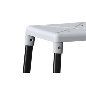 Asiento de Taburete de bañera de pies antideslizantes con marco de aluminio de altura ajustable para personas mayores discapacitadas - Product Image 5