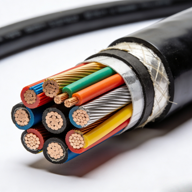 Shenguan 4-Core Coated Electrical Control Cable 0.5mm Wires for Instrumentation Heating Applications 600V Rated Copper cable