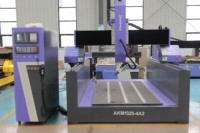 Machine de fraisage CNC 4 axes ATC avec commande Syntec, broche simple, changeur d'outils automatique pour bois/MDF, portes et armoires