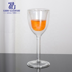 Copas de Vino con Logotipo Personalizado al por Mayor de Fábrica, Copas de Doble Pared, Cristalería, Copas de Champán en Forma de Embudo para Bares y Tiendas - Product Image 3