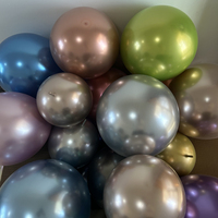 Ballons en latex chromé anti-explosion écologiques de 12 pouces 2,8 g pour la décoration de fête de mariage