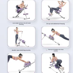Máquina de Ejercicios <span class=keywords><strong>Abdominales</strong></span> para el Hogar con Marco de ABS Resistente, Diseño Plegable para Hacer Ejercicio y Moldear el Cuerpo - Product Image 4
