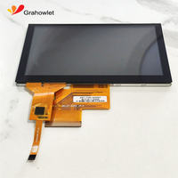 Module d'affichage tactile capacitif Grahowlet noir 5 pouces 800x480 16:9 avec interface IIC/USB pour la maison intelligente et les applications médicales