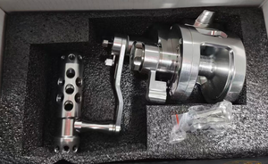 Moulinets de pêche AGITEK à double vitesse, corps entièrement en aluminium, design tendance, <span class=keywords><strong>moulinet</strong></span> de pêche à lancer - Product Image 3