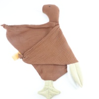 Câlin oie nouveau-né bébé dormir poupées serviette douce débarbouillette serviette de bain mode sommeil jouet pour enfants apaiser apaiser literie