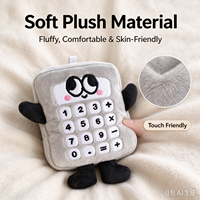Calculatrice en peluche mignonne en gros, jouet en peluche doux, poupée calculatrice, personnage amusant, peluche éducative pour enfants, cadeau personnalisé OEM