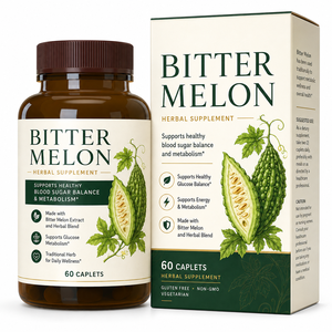 Private Label Bittermelonen-Kapseln 60 Stück mit 20% Korosolsäure, <span class=keywords><strong>Banaba</strong></span> & Chrompicolinat Tägliche Wellness-Formel ODM Großhandel - Product Image 1
