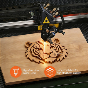 New 6040 CO2 <b>Laser</b> Engraving and Cutting Machine Ruida 60W Gift Customization for Acrylic Rubber Wood Plastic Paper Leather - Product Image 1