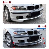 Spoiler avant ABS pour BMW Série 3 E46 M Sport 1998-2005, motif fibre de carbone, modification extérieure transfrontalière
