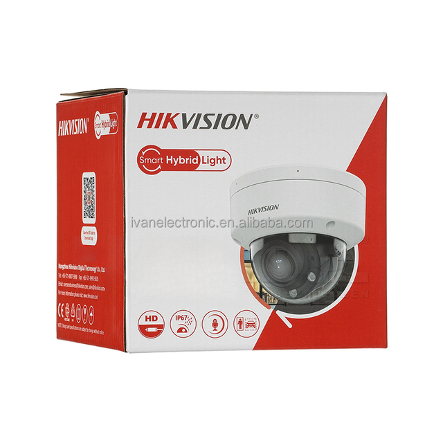 Original Brand New HIK DS-2CD1743G2-LIZSU 4MP Smart Hybrid Light Dome Camera IP67 IK08 Built-in Mic 120dB WDR H.265+ CCTV Camera