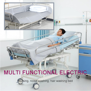 <span class=keywords><strong>Chariot</strong></span> de <span class=keywords><strong>douche</strong></span> hydraulique manuel pour personnes handicapées, <span class=keywords><strong>lit</strong></span> de bain médical en acier inoxydable pour hôpital avec système de drainage - Product Image 6