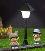 China Terrarium Töpfe Figuren Garten Miniatur Figur Straßen laterne Lampe Bonsai Figur