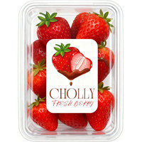 Étiquettes alimentaires auto-adhésives privées personnalisées rouleau d'autocollant d'emballage de boîte de fruits frais étanche impression CMJN étiquette de boîte de mise en conserve