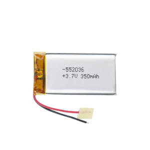 552036 batteria Lipo <span class=keywords><strong>3</strong></span>.7V 340mAh 350mAh ricaricabile agli ioni di litio polimero Akku - Product Image 1