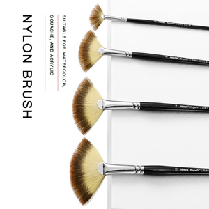 La Fabrique Rubens a récemment reçu des <span class=keywords><strong>pinceaux</strong></span> à <span class=keywords><strong>aquarelle</strong></span> en nylon de haute qualité en forme d'éventail, plusieurs modèles au choix pour la peinture. - Product Image 4