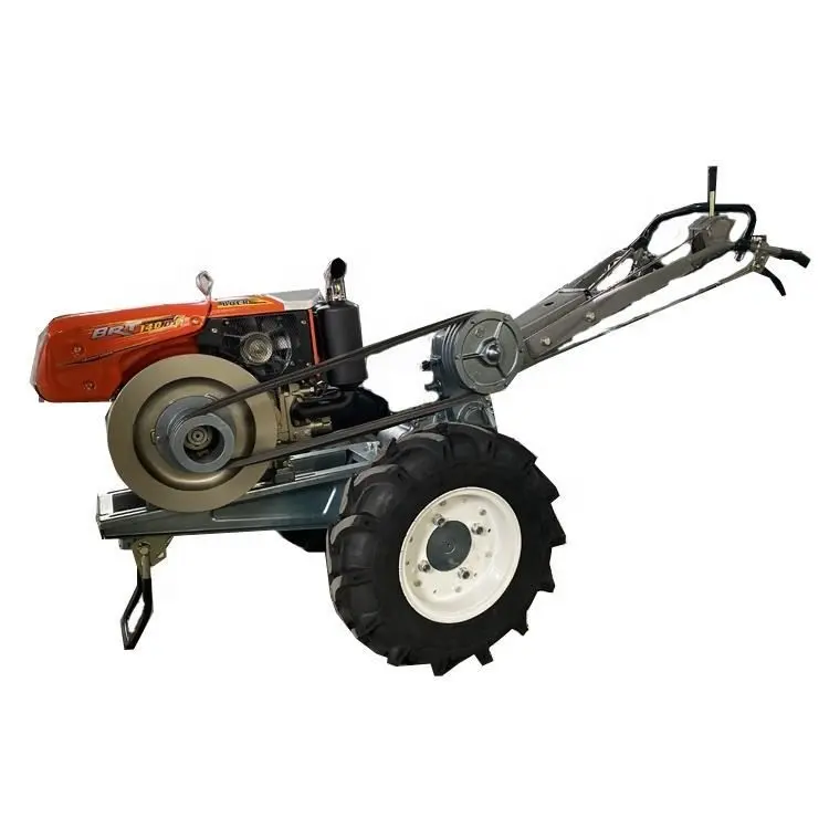 Cultivador de motor diésel 10hp 15hp 18hp, mini tractor de dos ruedas con arado/rotativo, PK Gubota