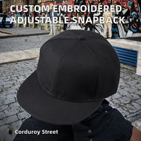 Gorra de Corduroy Ajustable con Logotipo Personalizado Bordado o Impreso, Estilo Deportivo y Urbano, Venta al Por Mayor con MOQ Bajo