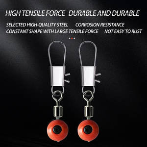 3 أحجام خط الصيد الغطاس الشرائح مجموعة هوك عرقوب كليب موصل المتداول يدور مع التعشيق اكسسوارات الصيد - Product Image 2