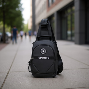 Borsa da petto tre in uno da uomo 23,5X15,5X6CM Sport Round Logo BANDOLERA - Product Image 2