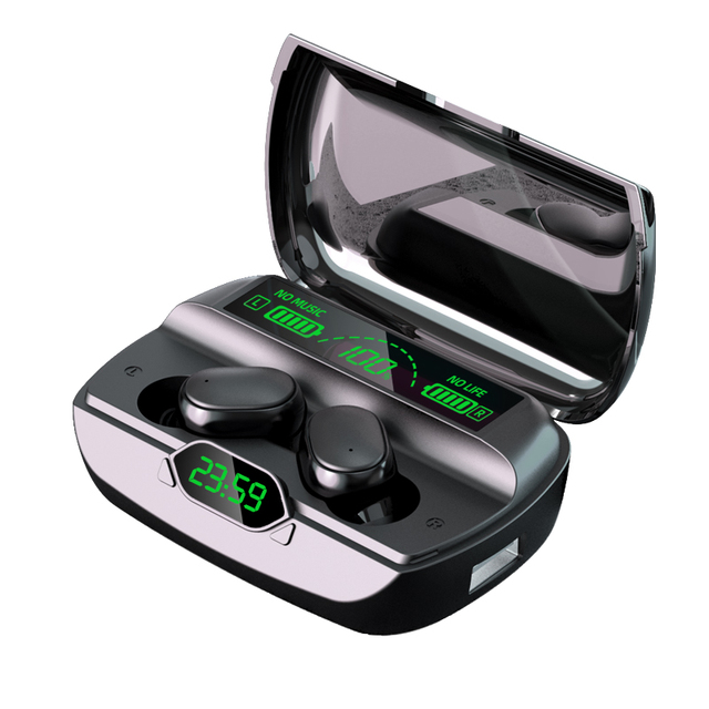 Custom G6 In-Ear Sport Earbuds for 5.1 Noise Reduction Long-Endurance Digital Display IPX5 Waterproof LED Wireless Earphones